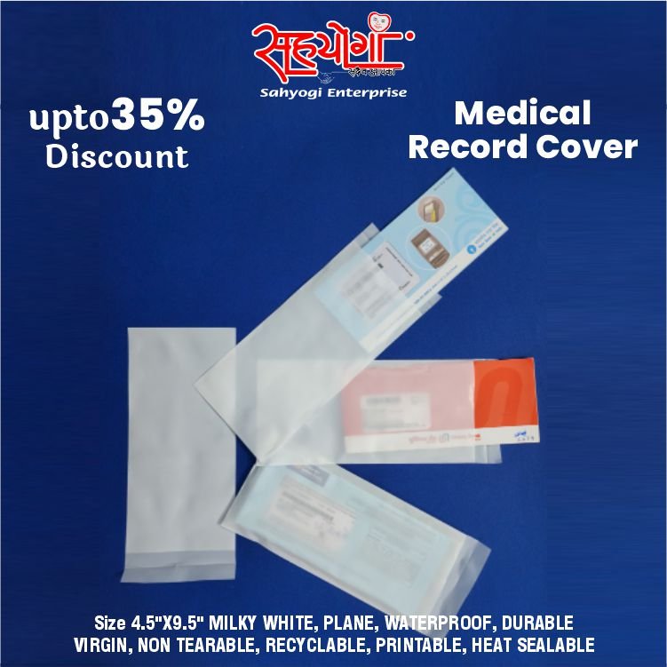 Medical Record Cover Milky Plain White, Size 4.5"x9.5" - Image 8
