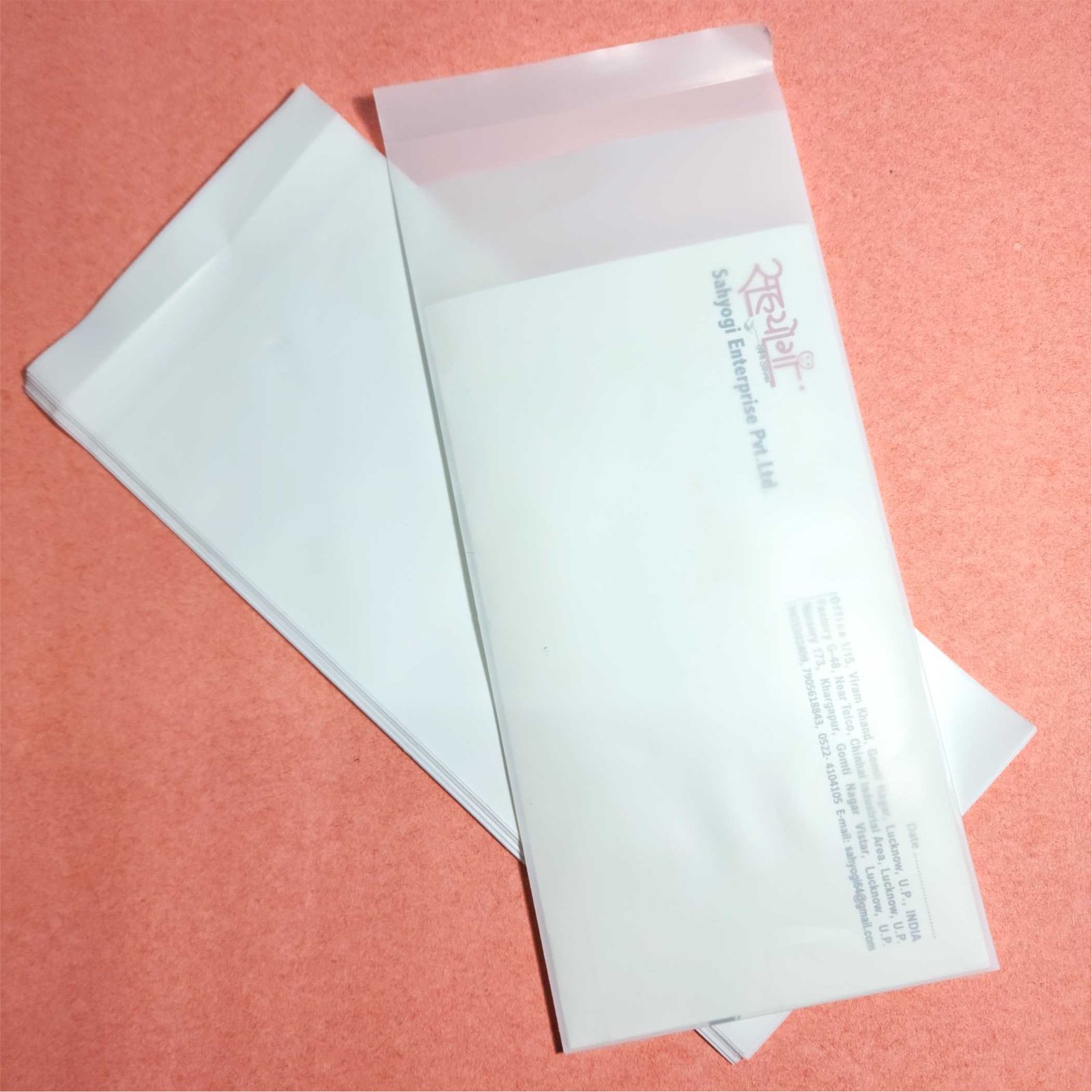 Medical Record Cover Milky Plain White, Size 4.5"x9.5" - Image 4