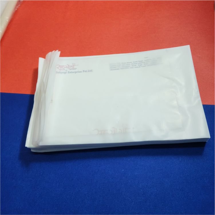 Patient Report Velcro Bag Milky, Size 6.5"x9.5” - Image 3