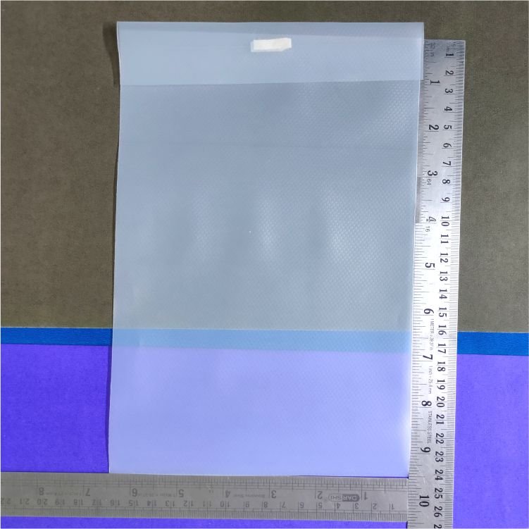 Patient Report Velcro Bag Transparent, Size 6.5"x9.5” - Image 5